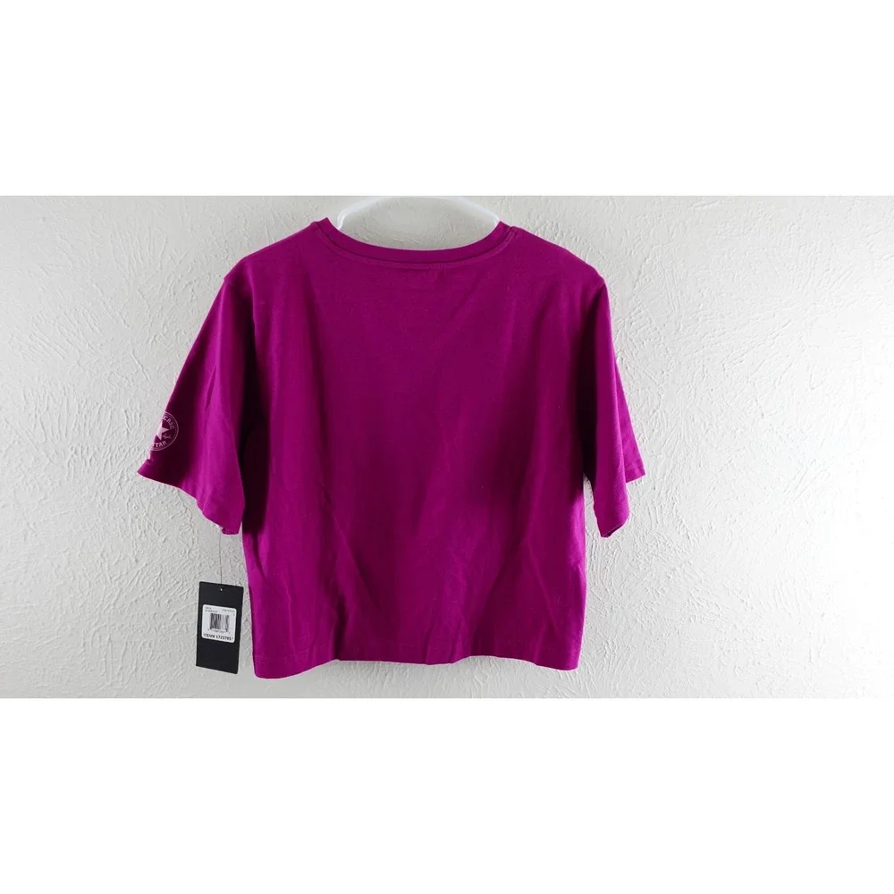 Converse All Star‎ Crop Top Youth Girls Size L (12-13yrs)T-Shirt Rose Maroon Nwt